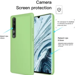 Xiaomi Mi Note 10 / Mi Note 10 Pro - Silikon Case mit Mikrofaser-Innenseite