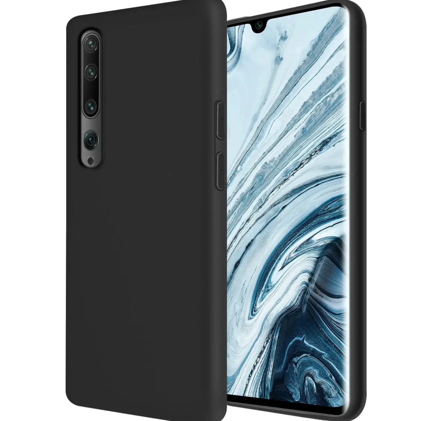 Xiaomi Mi Note 10 / Mi Note 10 Pro - Silikon Case mit Mikrofaser-Innenseite