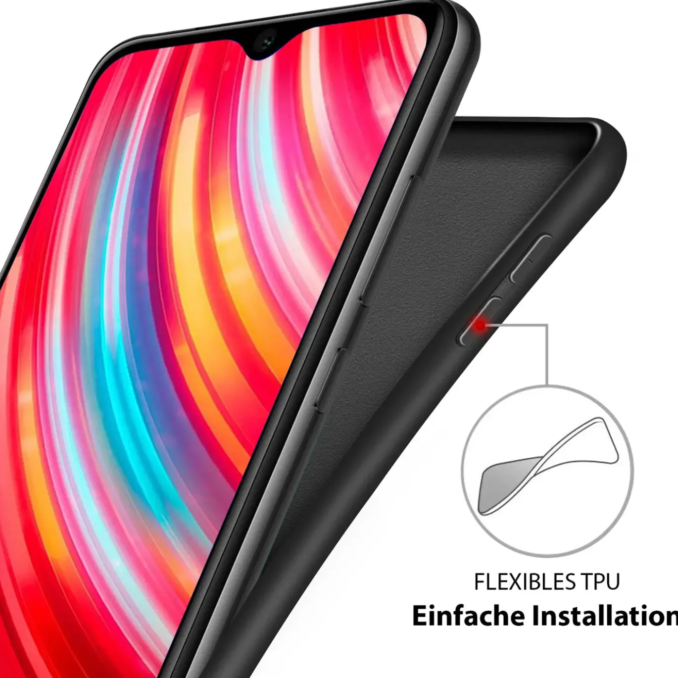 Xiaomi Mi Note 10 / Mi Note 10 Pro - Silikon Case mit Mikrofaser-Innenseite