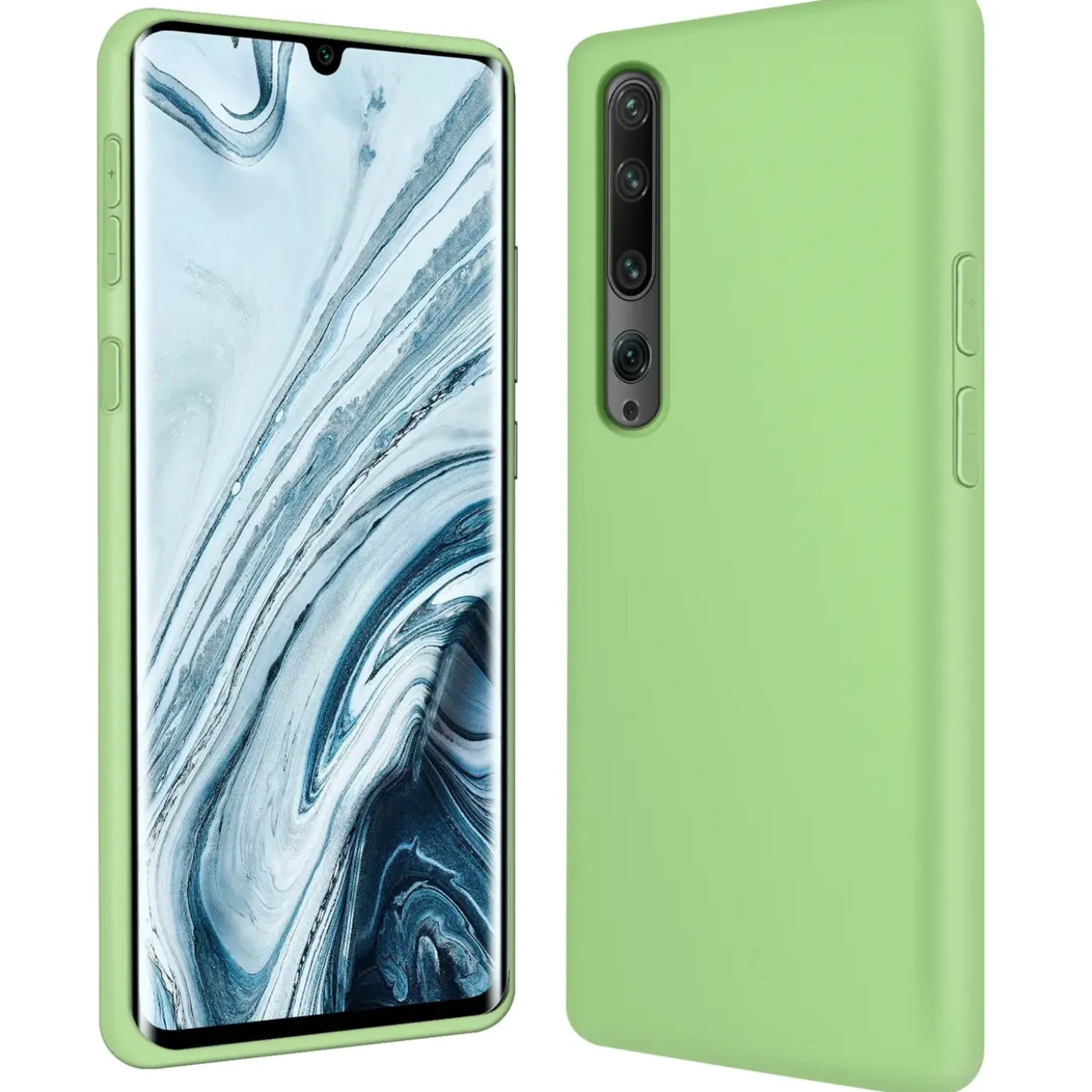 Xiaomi Mi Note 10 / Mi Note 10 Pro - Silikon Case mit Mikrofaser-Innenseite