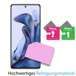 Xiaomi Mi 11T / Mi 11T Pro - 9H Displayschutzfolie 2x Display & Kamera