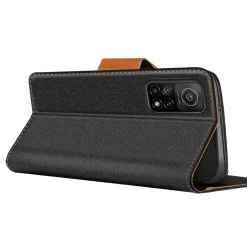 Xiaomi Mi 10T / Mi 10T Pro - Jeanslook Klapphülle mit Kartenfach