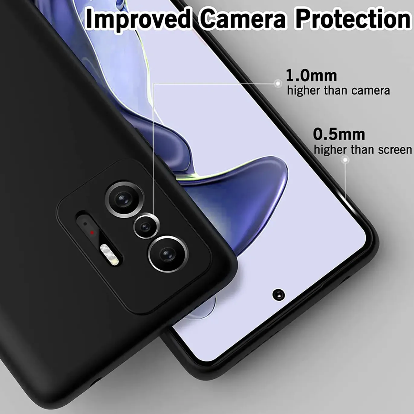Xiaomi Mi 11T / Mi 11T Pro - Slim Silikon Backcover Schwarz