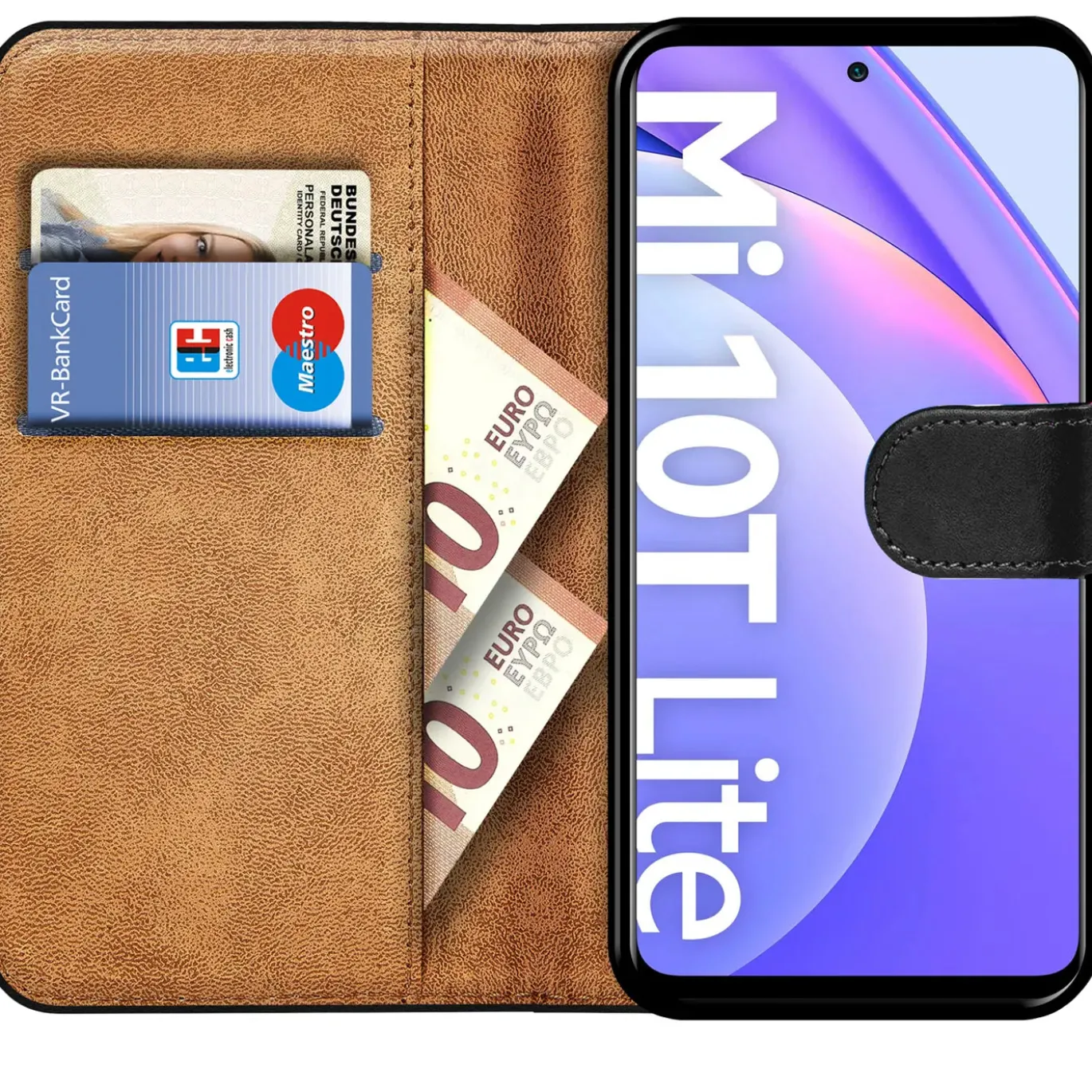 Xiaomi Mi 10T Lite - Klapphülle mit Kartenfächern