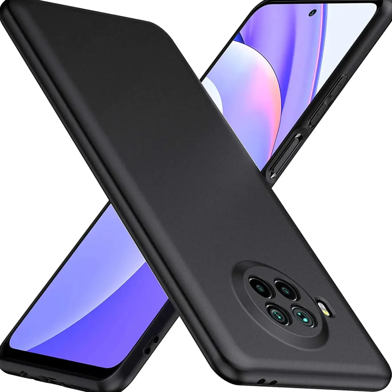 Xiaomi Mi 10T Lite - Slim Silikon Backcover Schwarz
