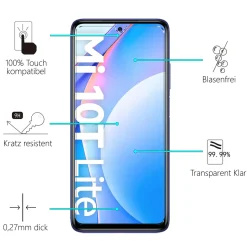 Xiaomi Mi 10T Lite - 2x 9H Panzer Glasfolie, Displayfolie