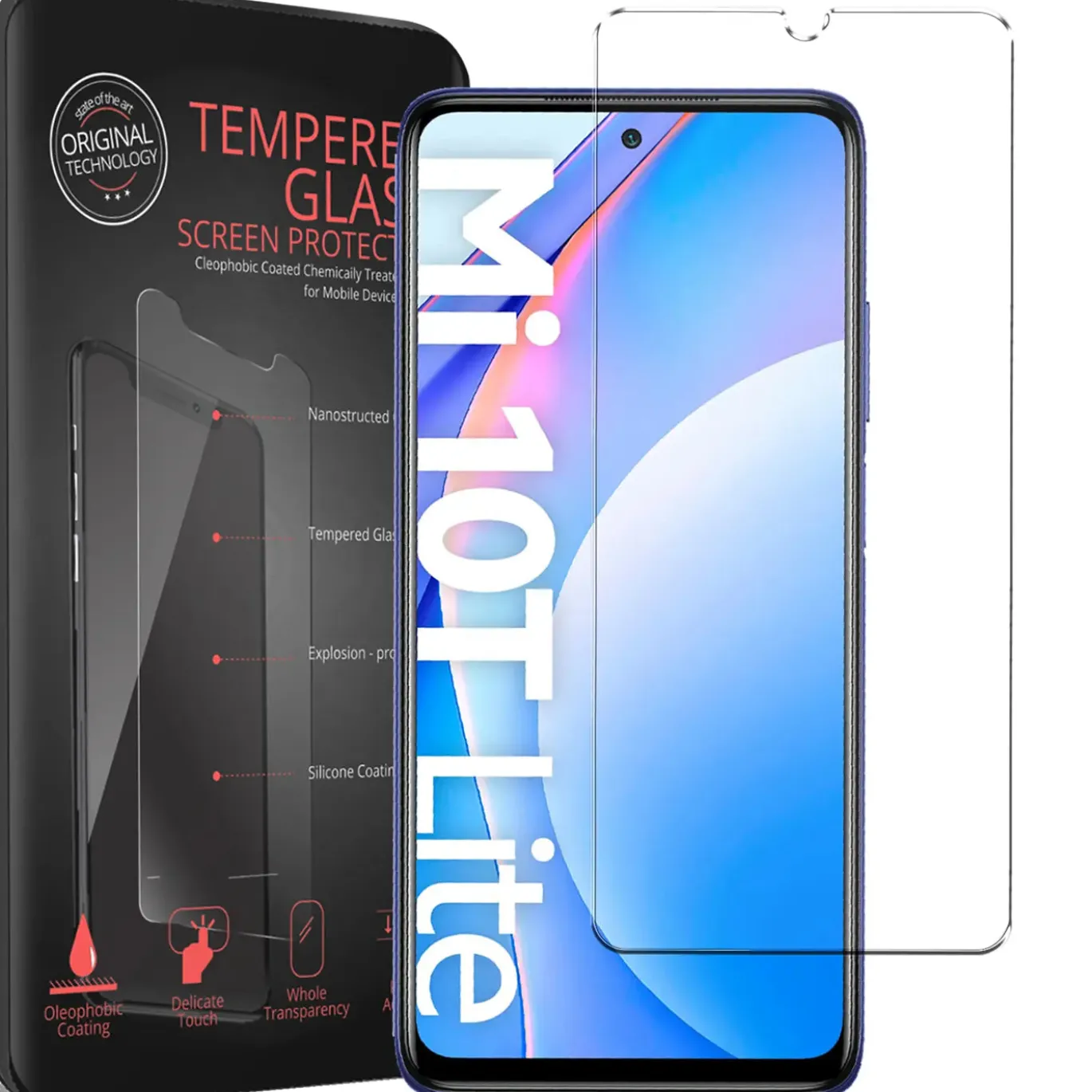 Xiaomi Mi 10T Lite - 2x 9H Panzer Glasfolie, Displayfolie