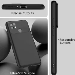 Xiaomi Poco C40 - Slim Silikon Backcover Schwarz