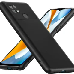 Xiaomi Poco C40 - Slim Silikon Backcover Schwarz
