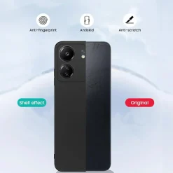 Xiaomi Poco C65 - Slim Silikon Backcover Schwarz