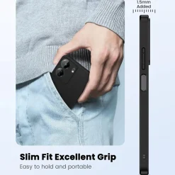 Xiaomi Poco C65 - Slim Silikon Backcover Schwarz