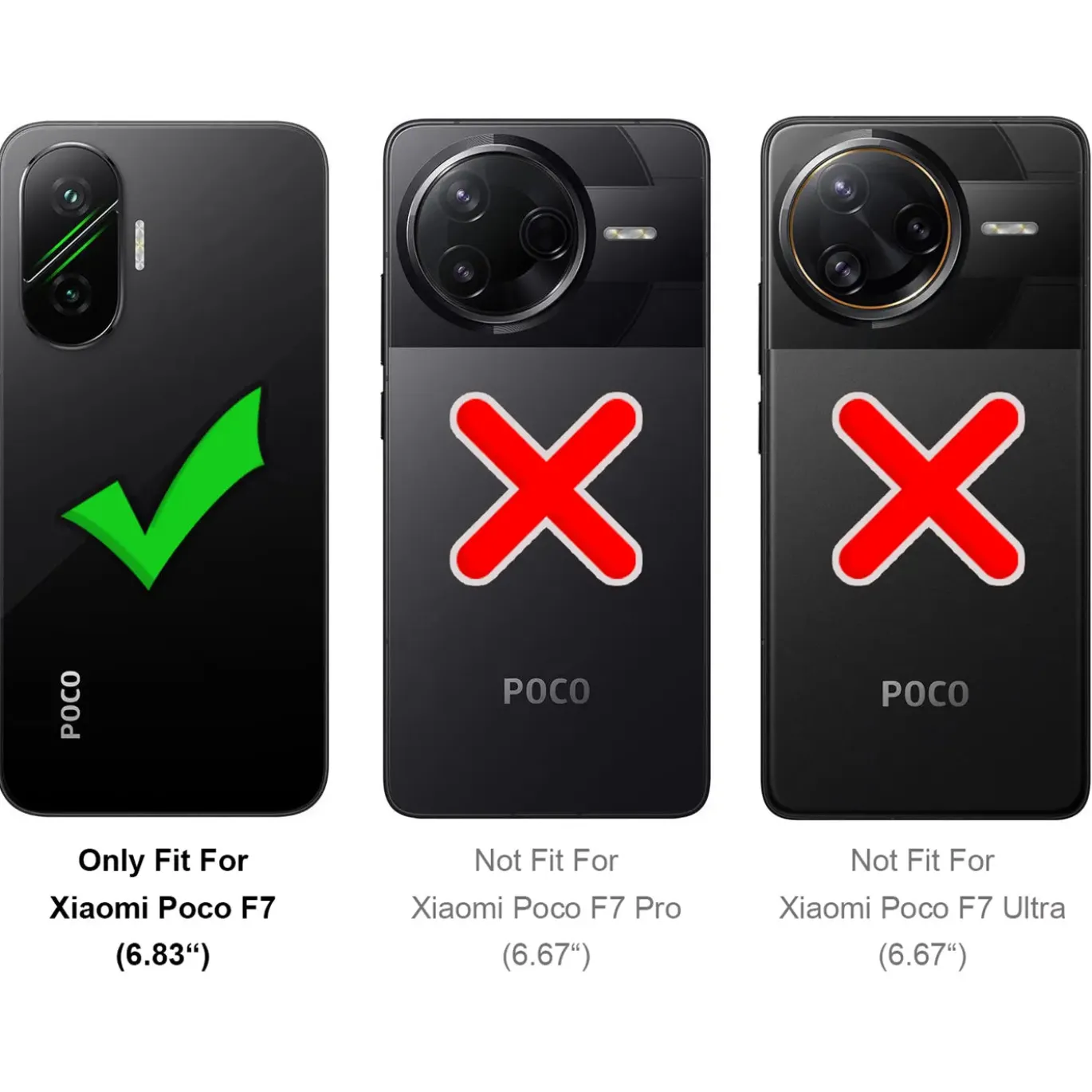 Xiaomi Poco F7 - Klapphülle mit Kartenfächern
