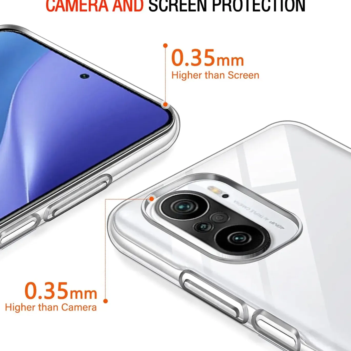 Xiaomi Poco F3 / Mi 11i - Slim Clear Case Hülle