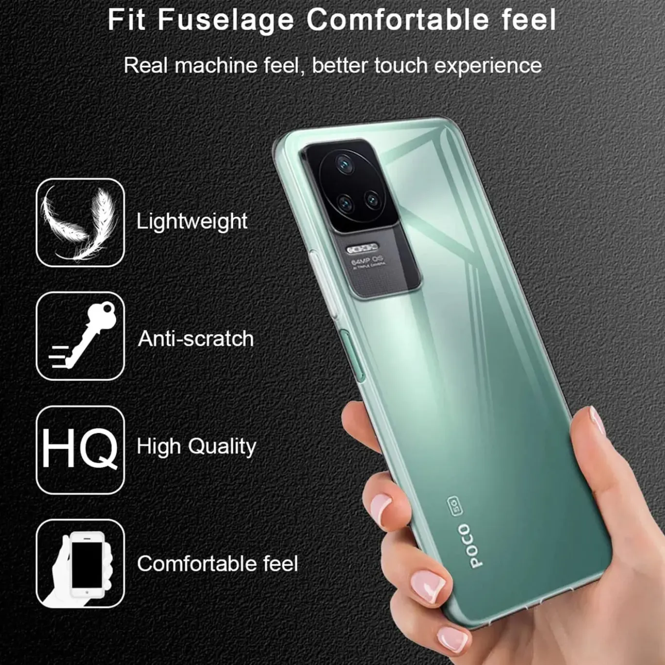 Xiaomi Poco F4 - Slim Clear Case Hülle