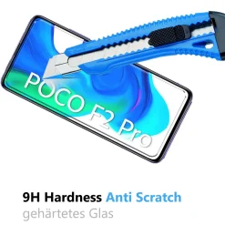 Xiaomi Poco F2 Pro - 9H Displayschutzfolie 2x Display & Kamera