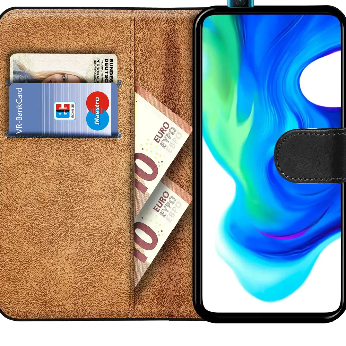 Xiaomi Poco F2 Pro - Klapphülle mit Kartenfächern