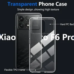Xiaomi Poco F6 Pro - Slim Clear Case Hülle