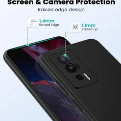 Xiaomi Poco F5 Pro 5G - Slim Silikon Backcover Schwarz