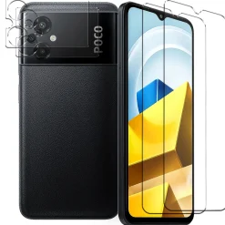 Xiaomi Poco M5 - 9H Displayschutzfolie 2x Display & Kamera