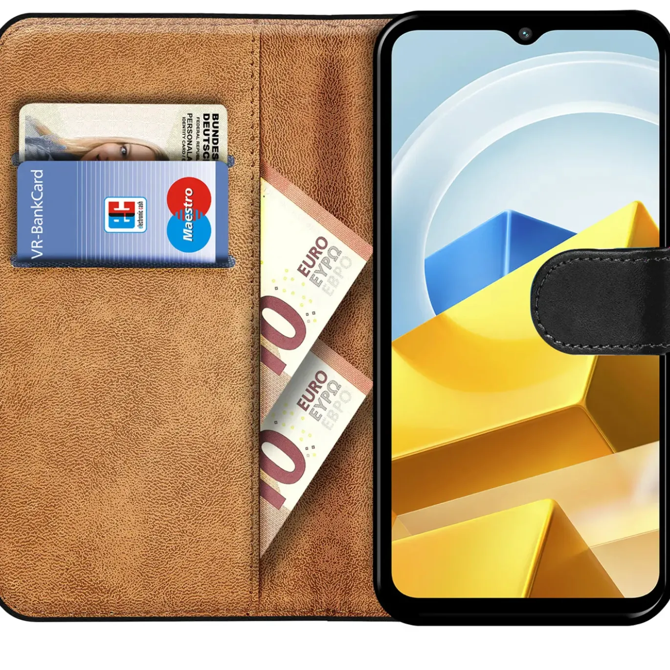 Xiaomi Poco M5 - Klapphülle mit Kartenfächern