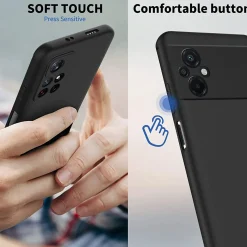 Xiaomi Poco M5 - Slim Silikon Backcover Schwarz