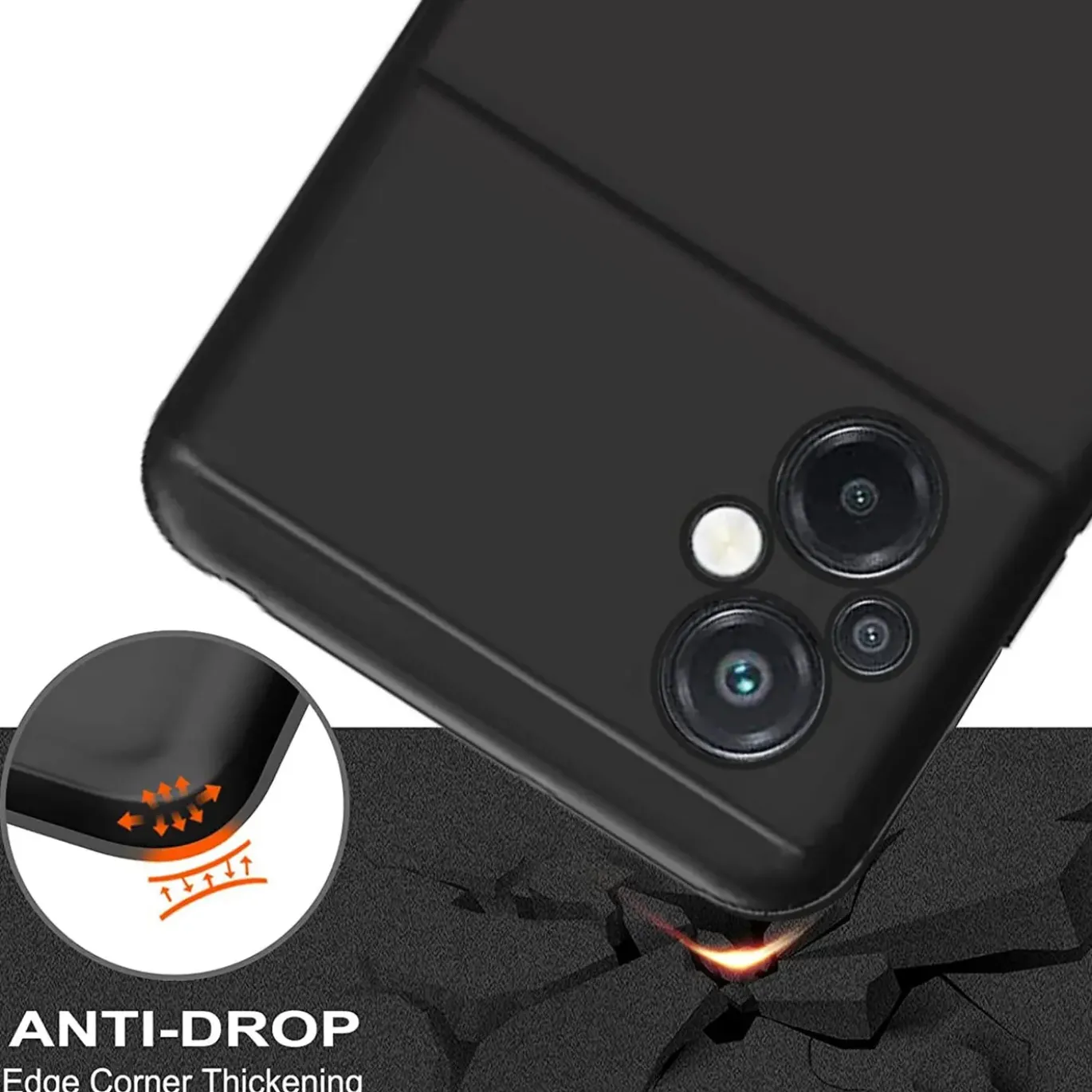 Xiaomi Poco M5 - Slim Silikon Backcover Schwarz