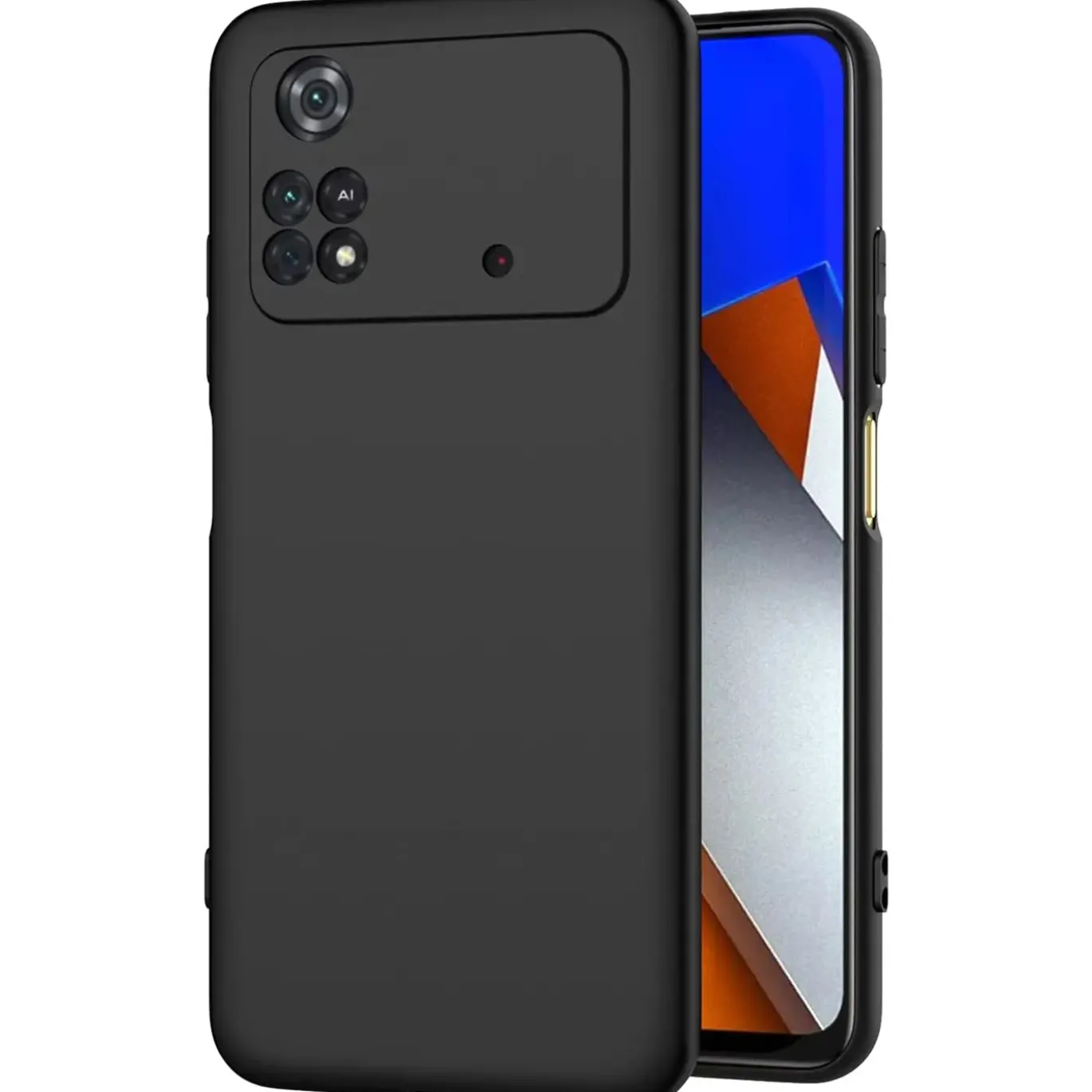 Xiaomi Poco M4 Pro - Slim Silikon Backcover Schwarz