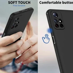 Xiaomi Poco M4 Pro 5G - Slim Silikon Backcover Schwarz