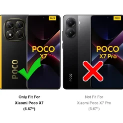 Xiaomi Poco X7 - Slim Silikon Backcover Schwarz