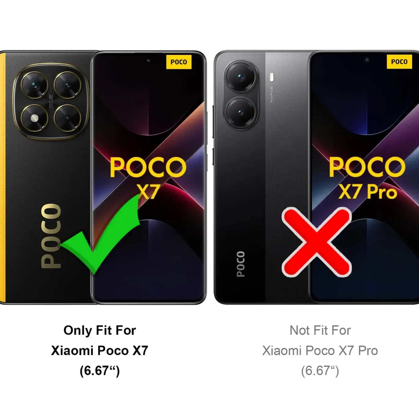 Xiaomi Poco X7 - Slim Silikon Backcover Schwarz