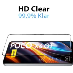 Xiaomi Poco X4 GT - 9H Displayschutzfolie 2x Display & Kamera