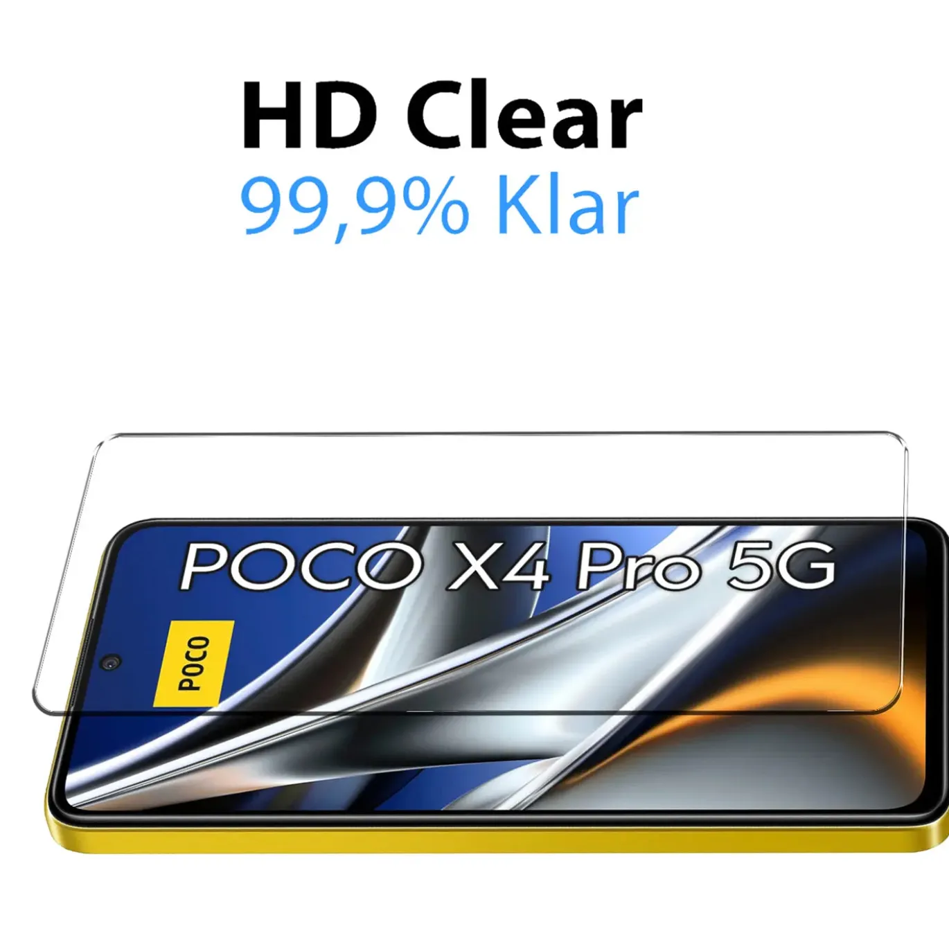 Xiaomi Poco X4 Pro 5G - 9H Displayschutzfolie 2x Display & Kamera
