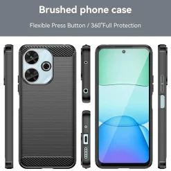 Xiaomi Redmi 13 - Carbon Case Hülle, stoßfest