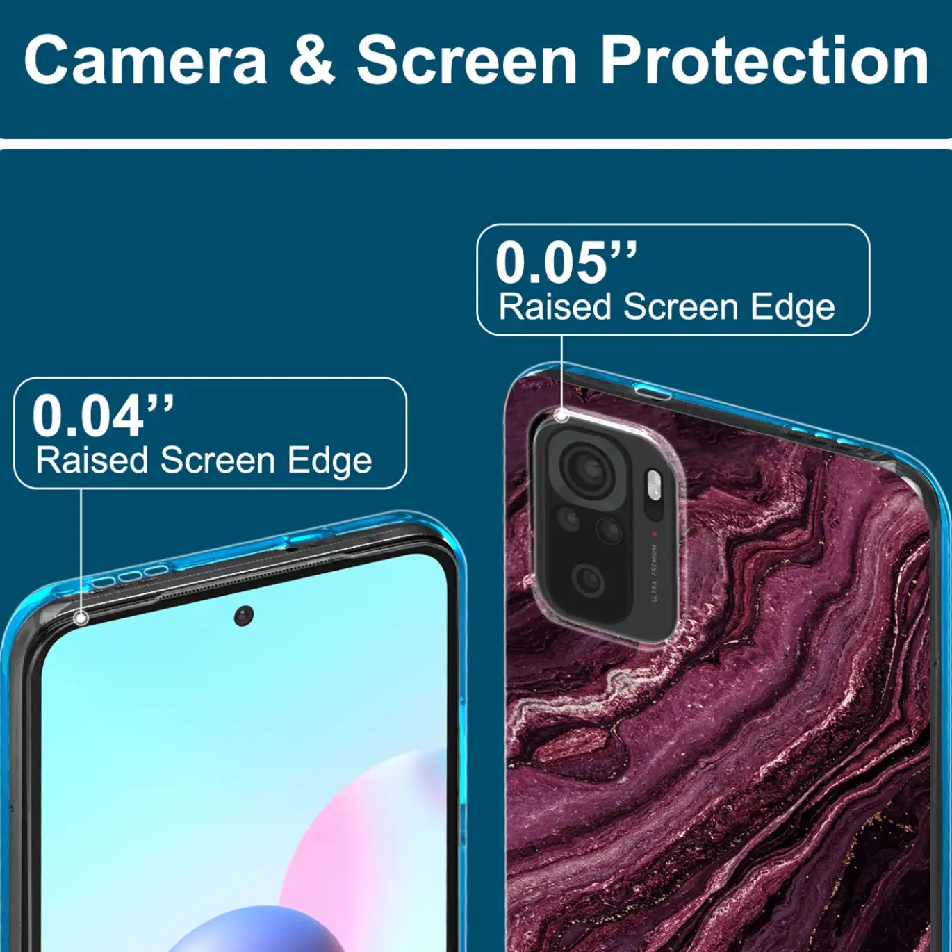 Xiaomi Redmi 10 - Marmor & Sand Design Hülle
