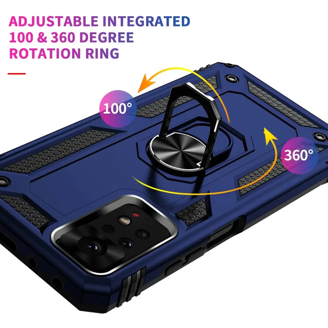 Xiaomi Redmi 10 - Outdoor Hardcase mit Ringhalter