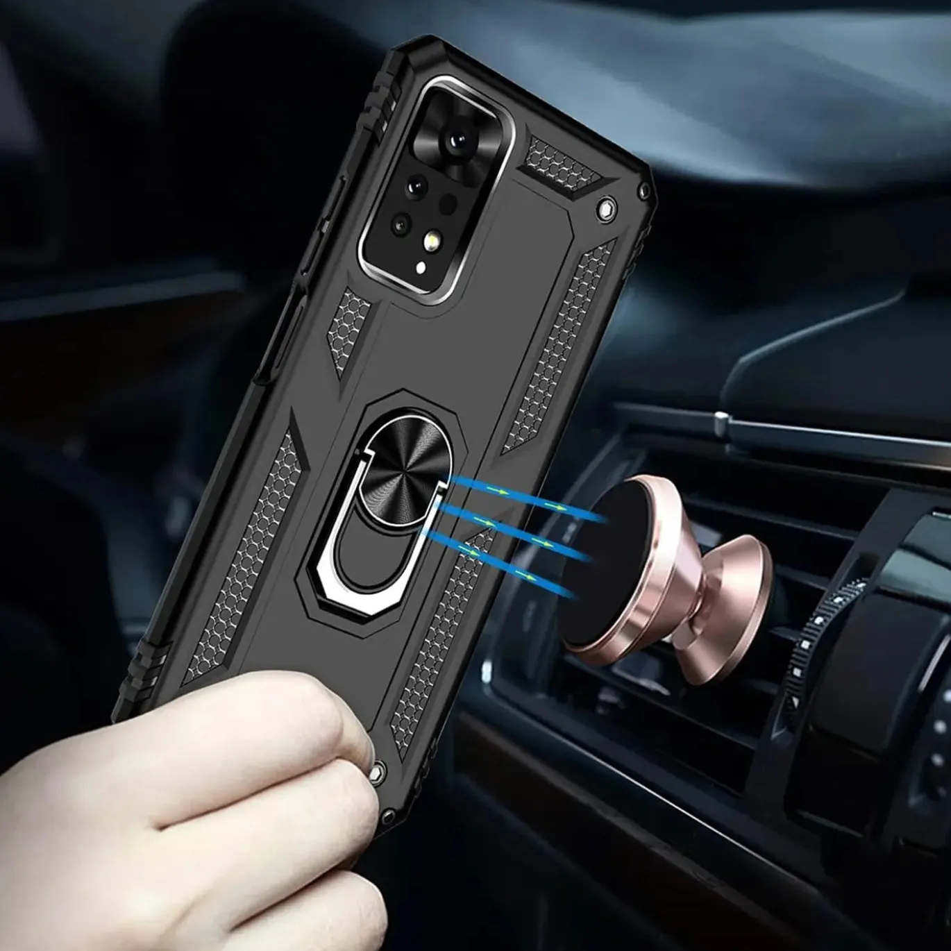Xiaomi Redmi 10 - Outdoor Hardcase mit Ringhalter