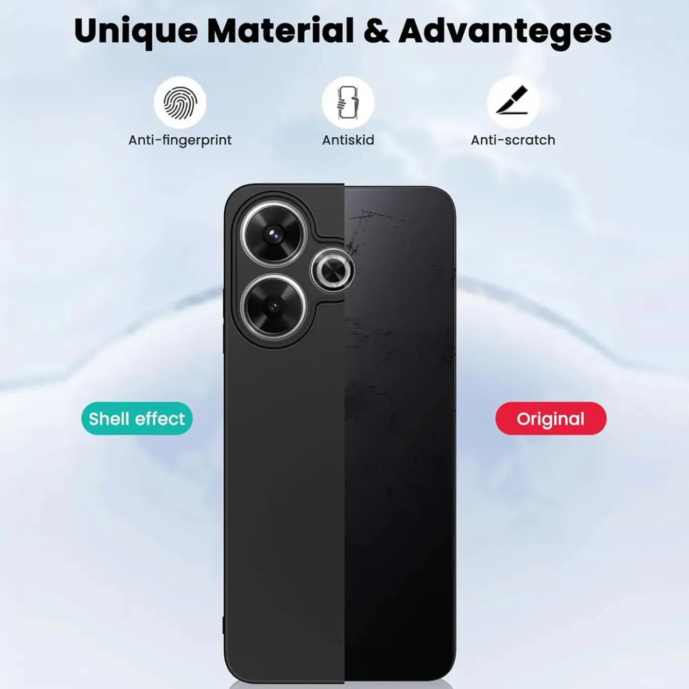 Xiaomi Redmi 13 - Slim Silikon Backcover Schwarz