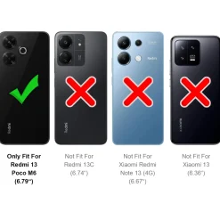 Xiaomi Redmi 13 - Slim Silikon Backcover Schwarz