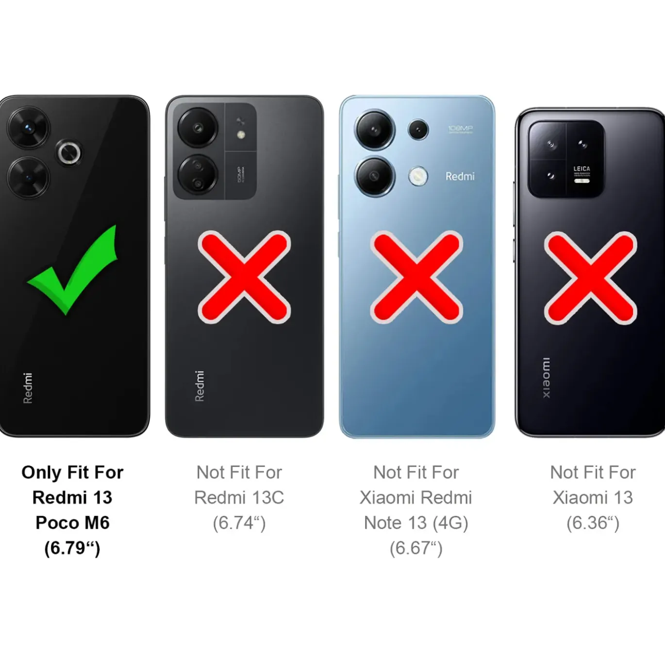 Xiaomi Redmi 13 - Slim Silikon Backcover Schwarz