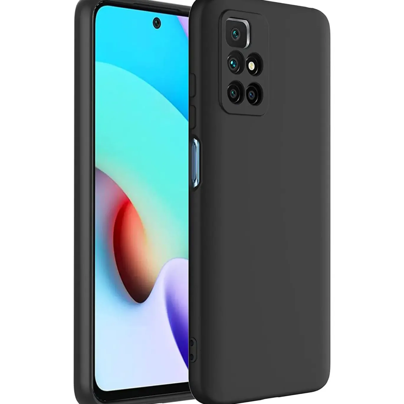 Xiaomi Redmi 10 - Slim Silikon Backcover Schwarz