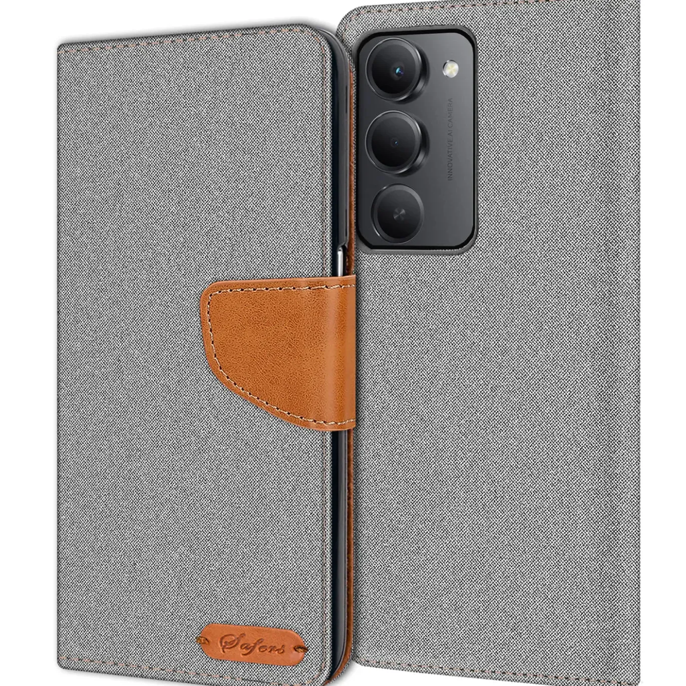 Xiaomi Redmi 15 4G/5G - Jeanslook Klapphülle mit Kartenfach