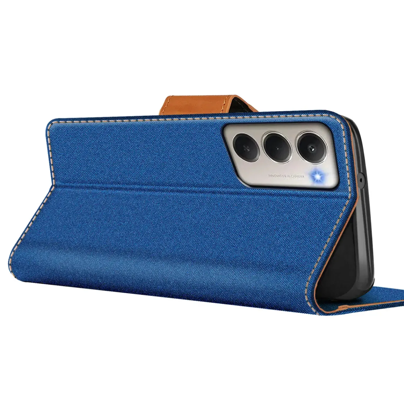 Xiaomi Redmi 15 4G/5G - Jeanslook Klapphülle mit Kartenfach