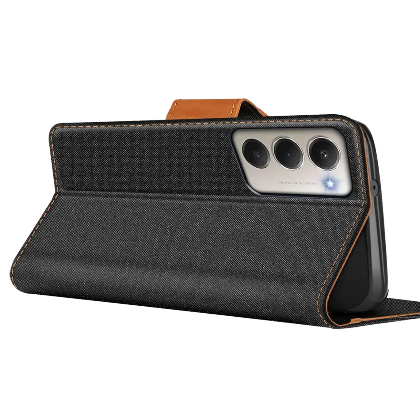 Xiaomi Redmi 15 4G/5G - Jeanslook Klapphülle mit Kartenfach