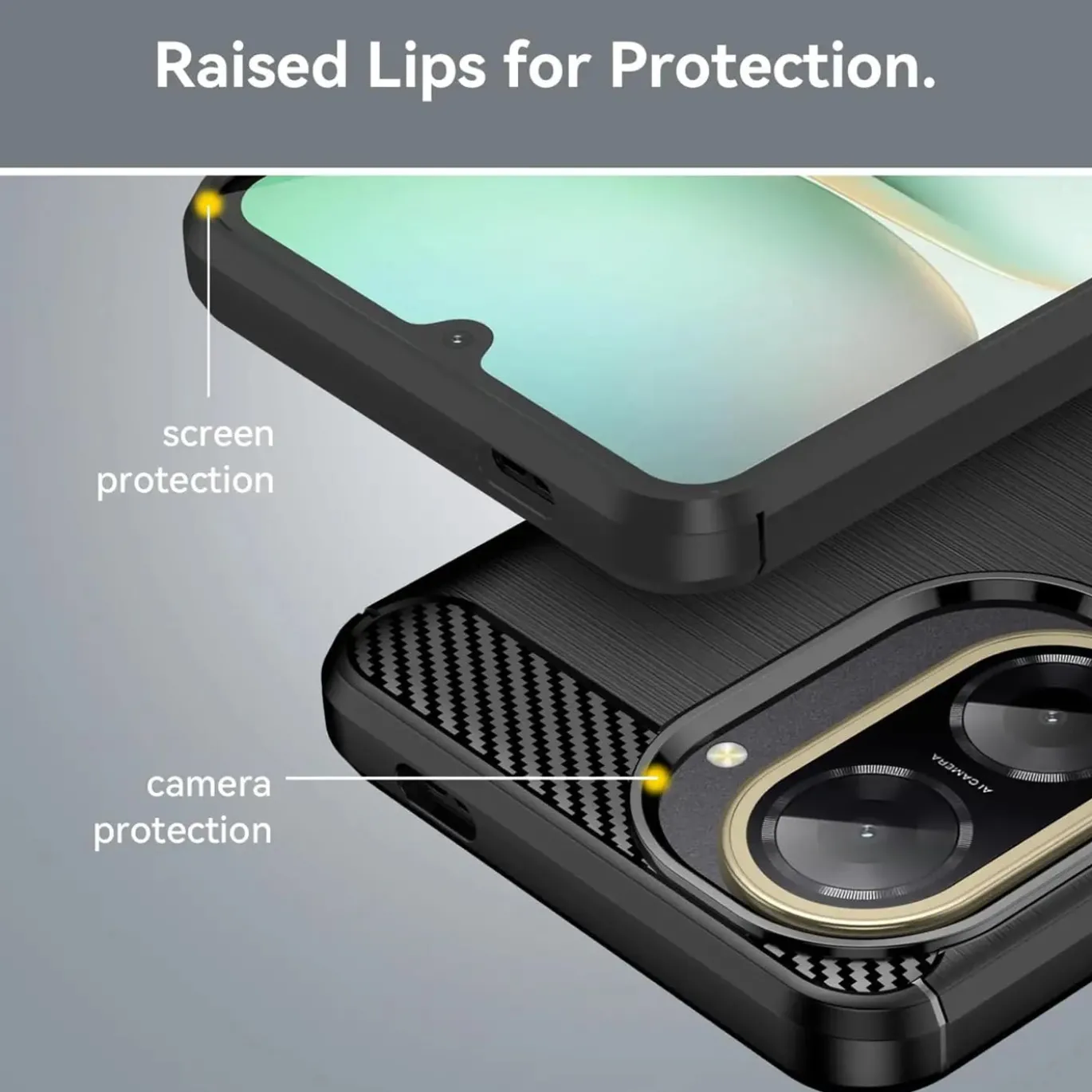 Xiaomi Redmi A5 - Carbon Case Hülle, stoßfest