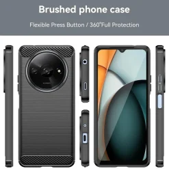Xiaomi Redmi A3 - Carbon Case Hülle, stoßfest
