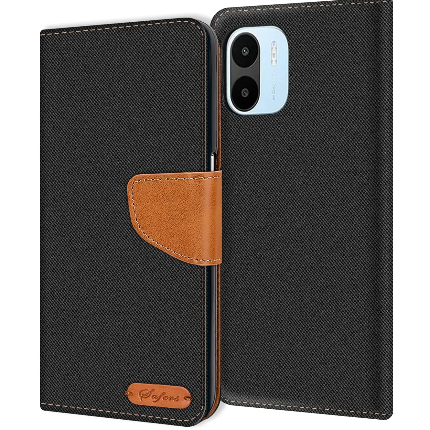 Xiaomi Redmi A1 - Jeanslook Klapphülle mit Kartenfach