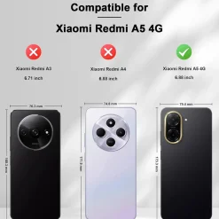 Xiaomi Redmi A5 - Jeanslook Klapphülle mit Kartenfach