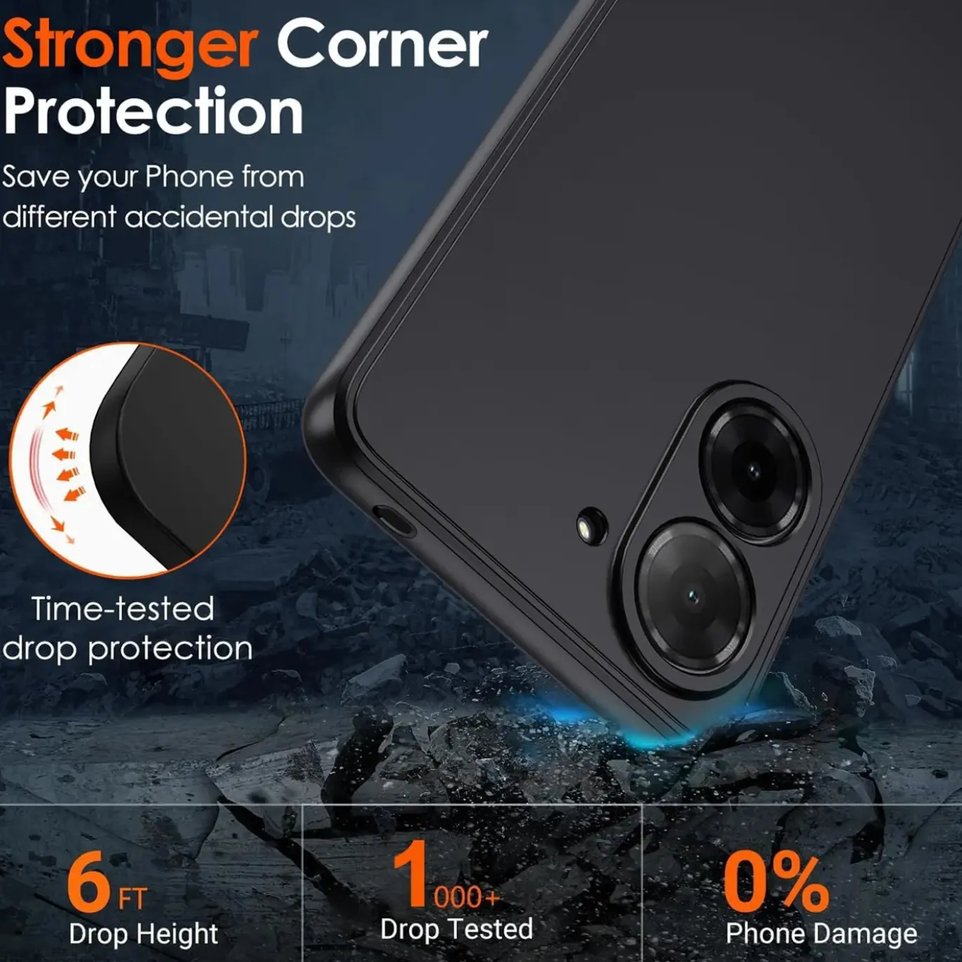 Xiaomi Redmi A5 - Slim Silikon Backcover Schwarz