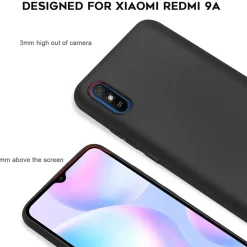 Xiaomi Redmi 9A - Slim Silikon Backcover Schwarz