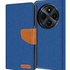 Xiaomi Redmi 14C - Jeanslook Klapphülle mit Kartenfach